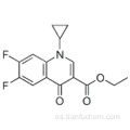 ETIL 1-CICLOPROPILO-6,7-DIFLUORO-4-OXO-1,4-DIHIDROQUINOLINA-3-CARBOXILATO CAS 98349-25-8